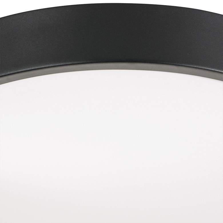 Octavia 12&quot; Wide Round Black LED Ceiling Light more views