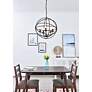 4_Octavia 19 3/4" Wide Dark Brown 5-Light Globe Pendant more views