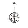 Octavia 19 3/4" Wide Dark Brown 5-Light Globe Pendant in scene
