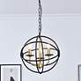 Thumbnail1 of Octavia 3 Lt Brass And Dark Brown Pendant