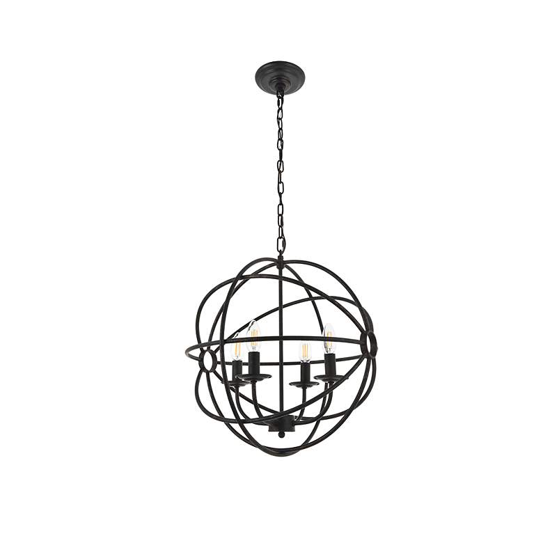 Image 4 Octavia 4 Lt Dark Brown Pendant more views