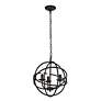 Thumbnail3 of Octavia Collection Pendant D14 H15 Lt:3 Dark Brown Finish more views