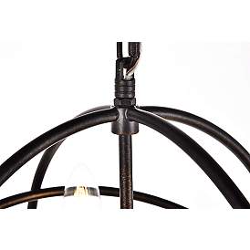 Image5 of Octavia Collection Pendant D14 H15 Lt:3 Dark Brown Finish more views