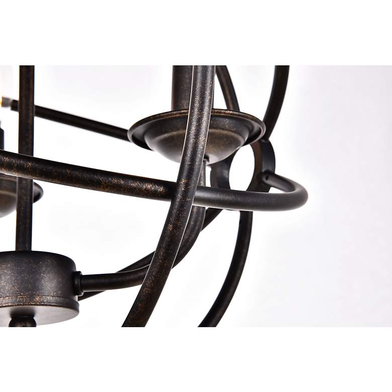 Image 6 Octavia Collection Pendant D14 H15 Lt:3 Dark Brown Finish more views