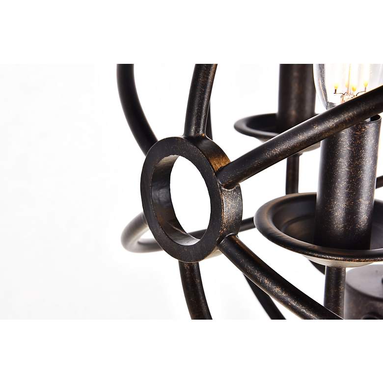 Image 7 Octavia Collection Pendant D14 H15 Lt:3 Dark Brown Finish more views