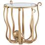 Octavia Octopus 20" Wide Antique Gold Side Table