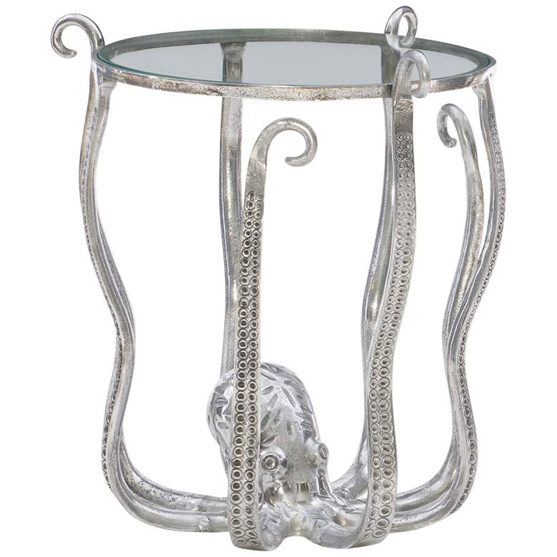 Image 2 Octavia Octopus 20" Wide Silver Side Table
