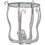 Octavia Octopus 20" Wide Silver Side Table