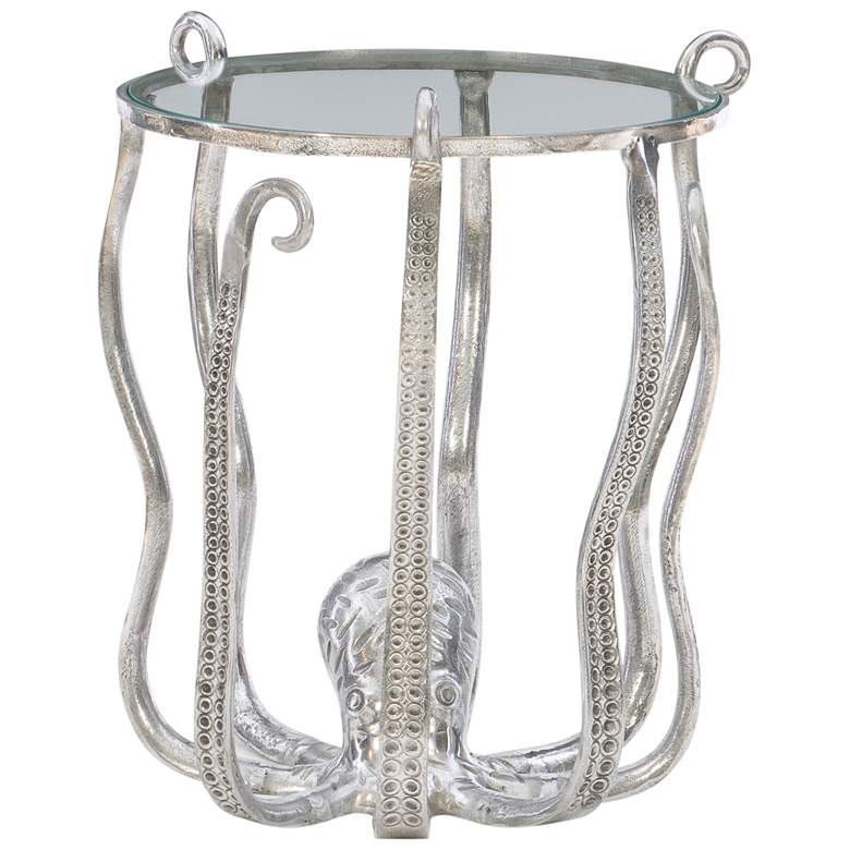 Image 4 Octavia Octopus 20" Wide Silver Side Table more views