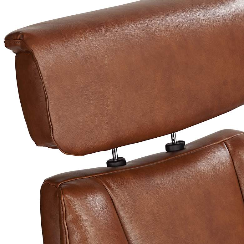 Image 5 Octavian Augusta Brown and Walnut 2-Piece Recliner and Table Set more views