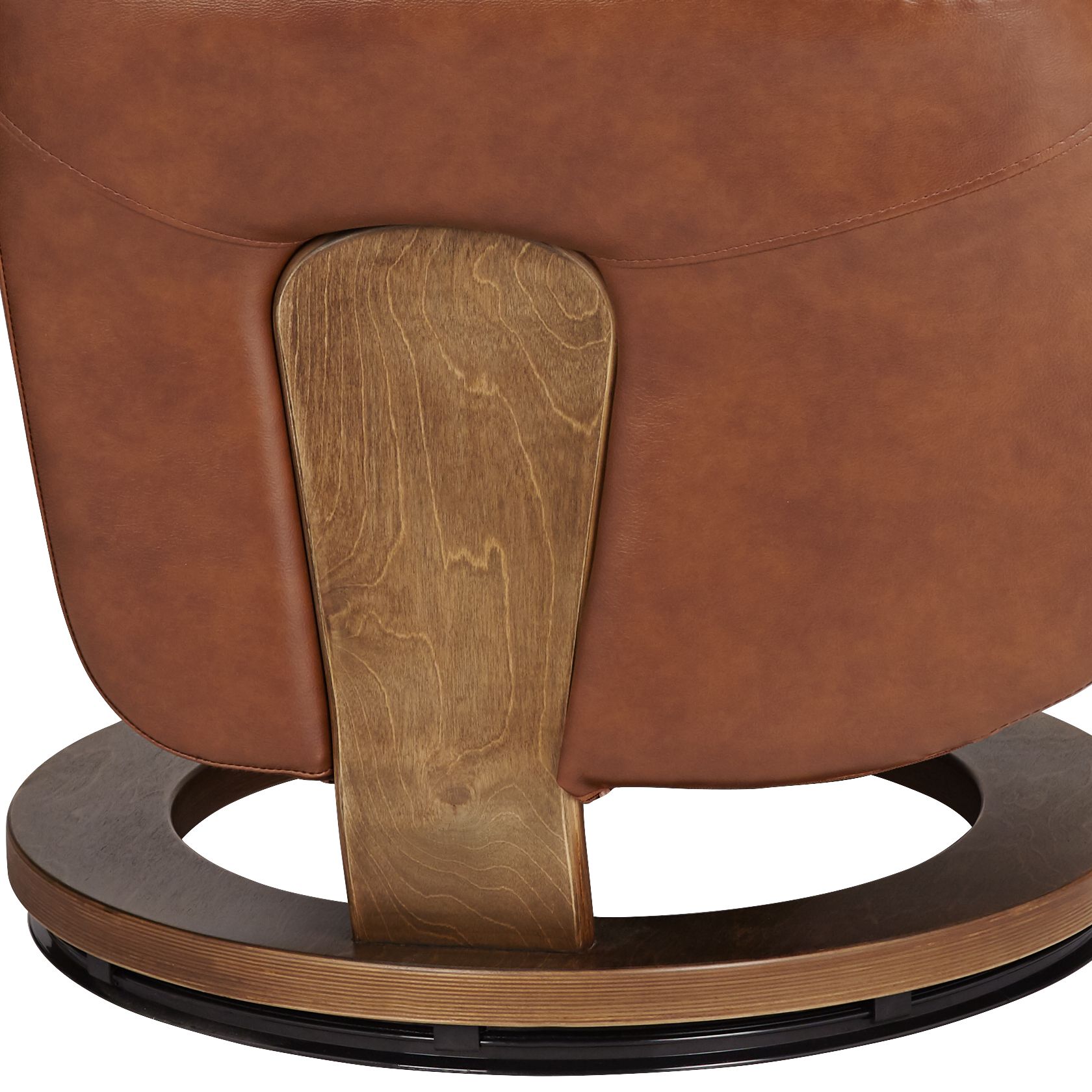 Octavian Augusta Brown and Walnut 2-Piece Recliner and Table Set in scene