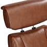 5_Octavian Augusta Brown Faux Leather 4-Way Modern Recliner Chair more views