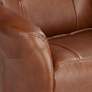 6_Octavian Augusta Brown Faux Leather 4-Way Modern Recliner Chair more views