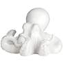 3_Octopus 9 1/4" Wide Shiny White Decorative Figurines Set of 2 more views