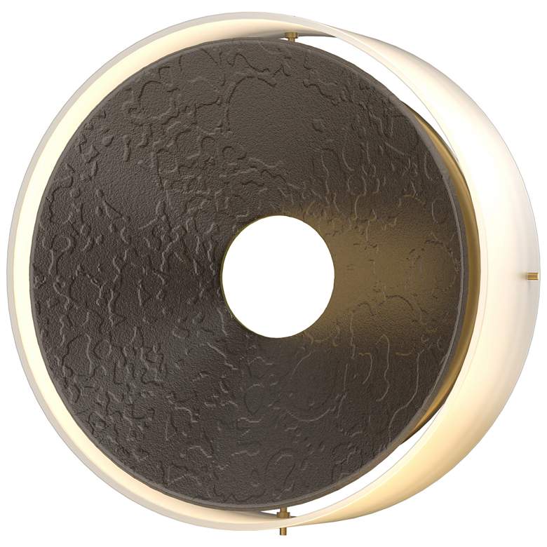 Image 1 Oculus 11.5" High Oil Rubbed Bronze Sconce With Opal Glass Shade