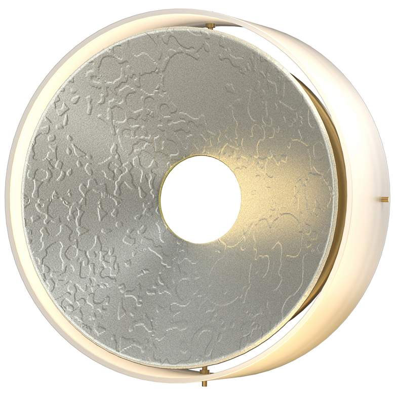 Image 1 Oculus 11.5" High Vintage Platinum Sconce With Opal Glass Shade