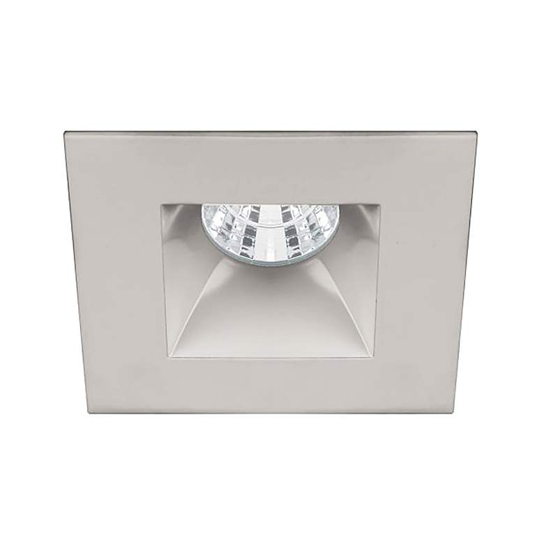 Image 1 Oculux 2" Square Brushed Nickel LED Reflector Recessed Kit