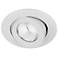 Oculux 3 1/2" Round White LED Adjustable Recessed Light Trim
