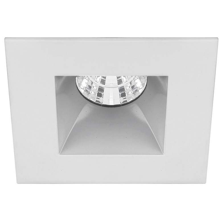 Image 1 Oculux 3 1/2 inch Square Haze White LED Reflector Recessed Trim
