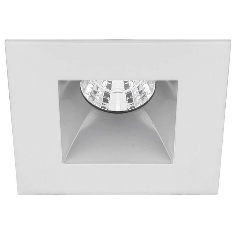 Image 1 Oculux 3 1/2" Square Haze White LED Reflector Recessed Trim
