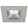 Oculux 3 1/2" Square Nickel LED Open Reflector Recessed Trim