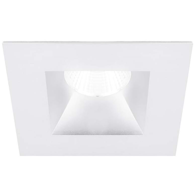 Image 1 Oculux 3 1/2 inch Square White Open Reflector LED Recessed Trim