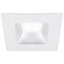 Oculux 3 1/2" Square White Open Reflector LED Recessed Trim