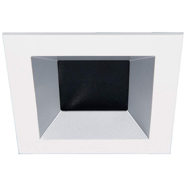 Image 1 Oculux Architectural 3 1/2 inch Square Haze White Reflector Trim