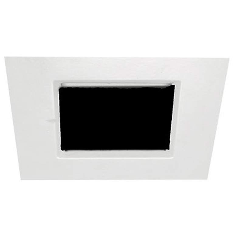 Image 1 Oculux Architectural 3 1/2 inch Square White Pinhole Downlight