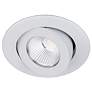 Oculux Warm Dim 3 1/2" Round White LED Adjustable Downlight