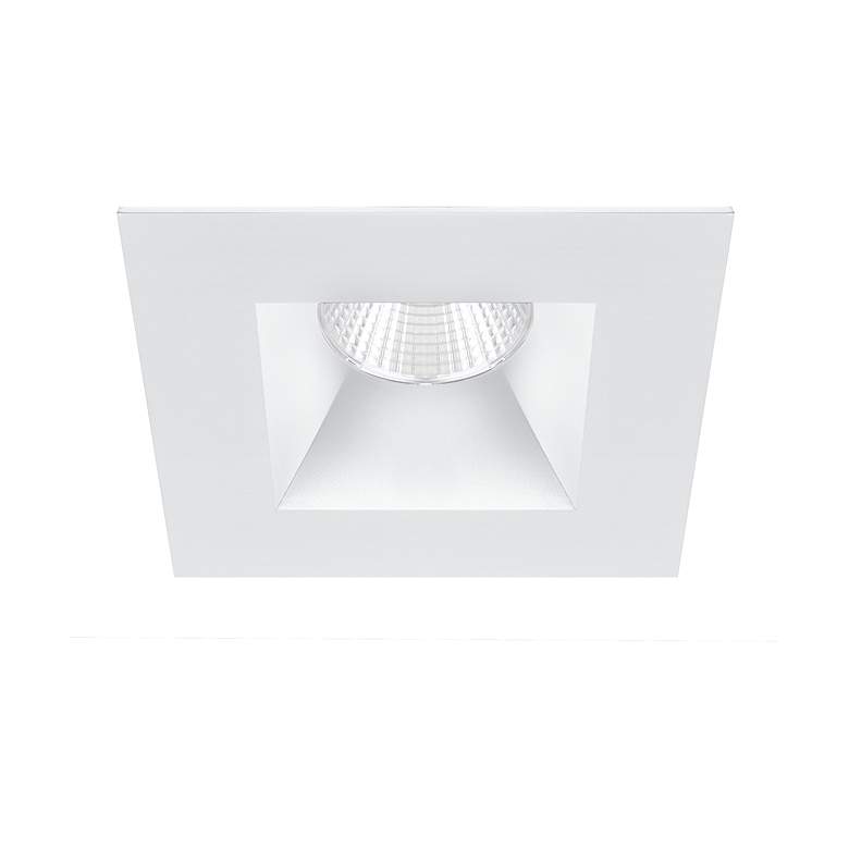 Image 1 Oculux Warm Dim 3 1/2" Square White LED Reflector Downlight