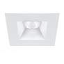 Oculux Warm Dim 3 1/2" Square White LED Reflector Downlight