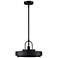 Odea 14 in. 1-Light Matte Black Transitional Pendant Light