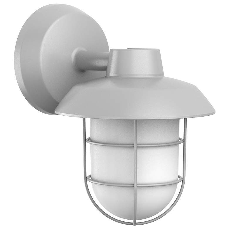 Image 1 Odell 9.3 inch High Textured Grey LED Outdoor Sconce