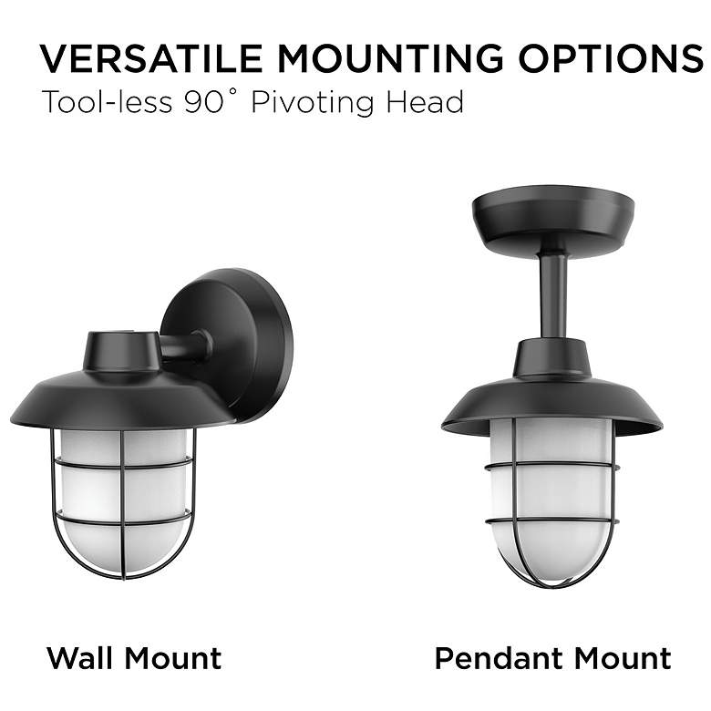 Image 3 Odell 9" High Bronze Outdoor LED Sconce more views