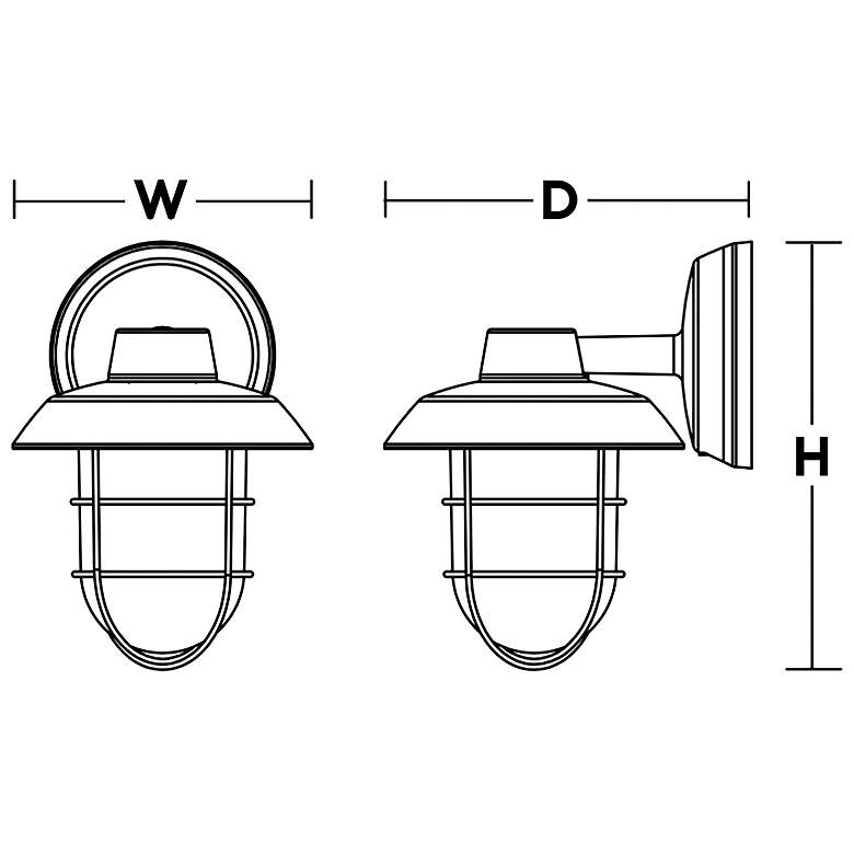 Image 6 Odell 9" High Bronze Outdoor LED Sconce more views