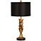 Odell Gold Leaf Column Table Lamp