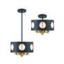 2_Odelle 4 Light Black & Gold Ceiling Pendant more views