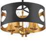 4_Odelle 4 Light Black & Gold Ceiling Pendant more views