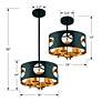5_Odelle 4 Light Black & Gold Ceiling Pendant more views