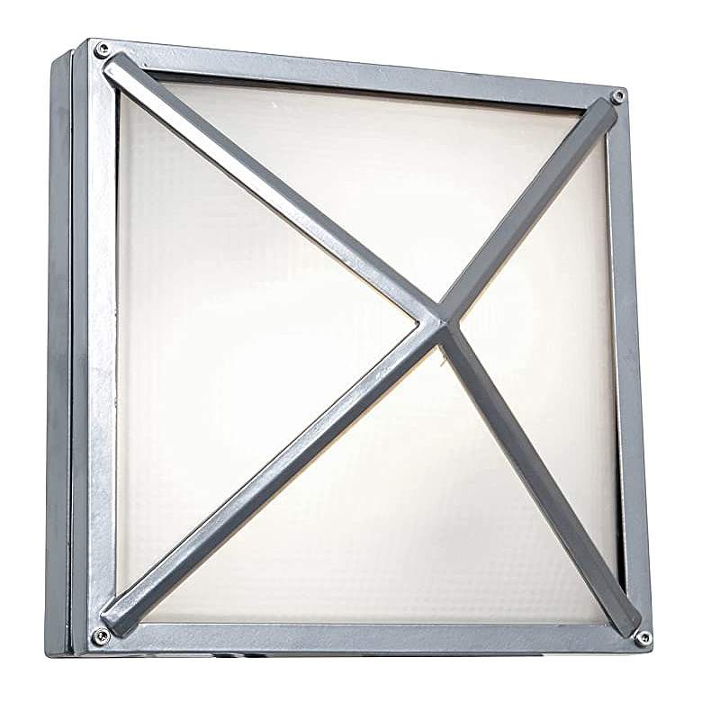 Image 1 Oden&#194;  LED Light Outdoor Wall Sconce - Satin Finish - Frosted Glass Di
