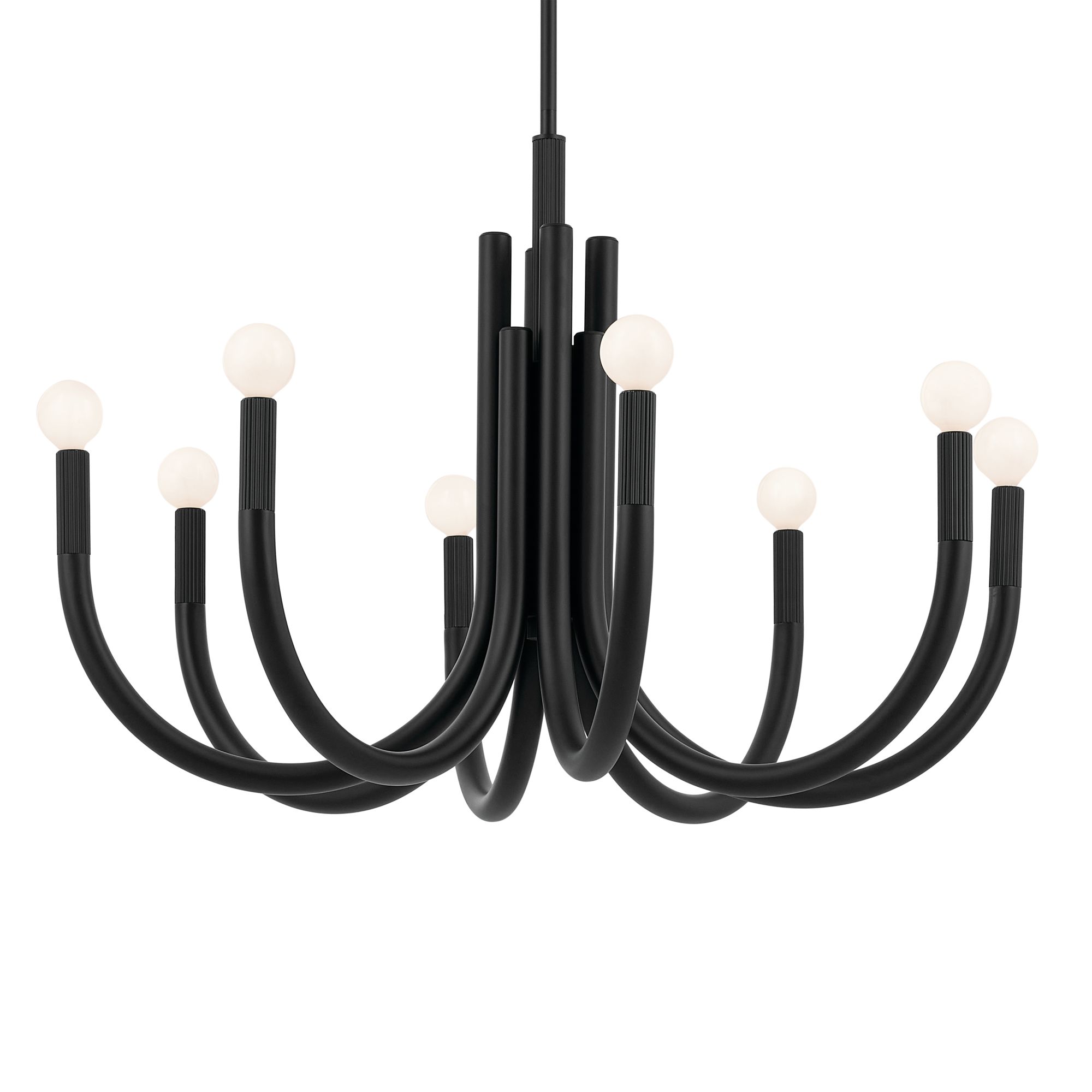 Thumbnail2 of Odensa 29.25 Inch 8 Light Chandelier in Black more views