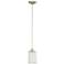 Odeon; 1 Light; Mini Pendant with Satin White Glass