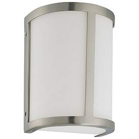 Image1 of Odeon; 1 Light; Wall Sconce with Satin White Glass