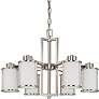 2_Odeon 27" Wide Brushed Nickel 6-Light Chandelier more views