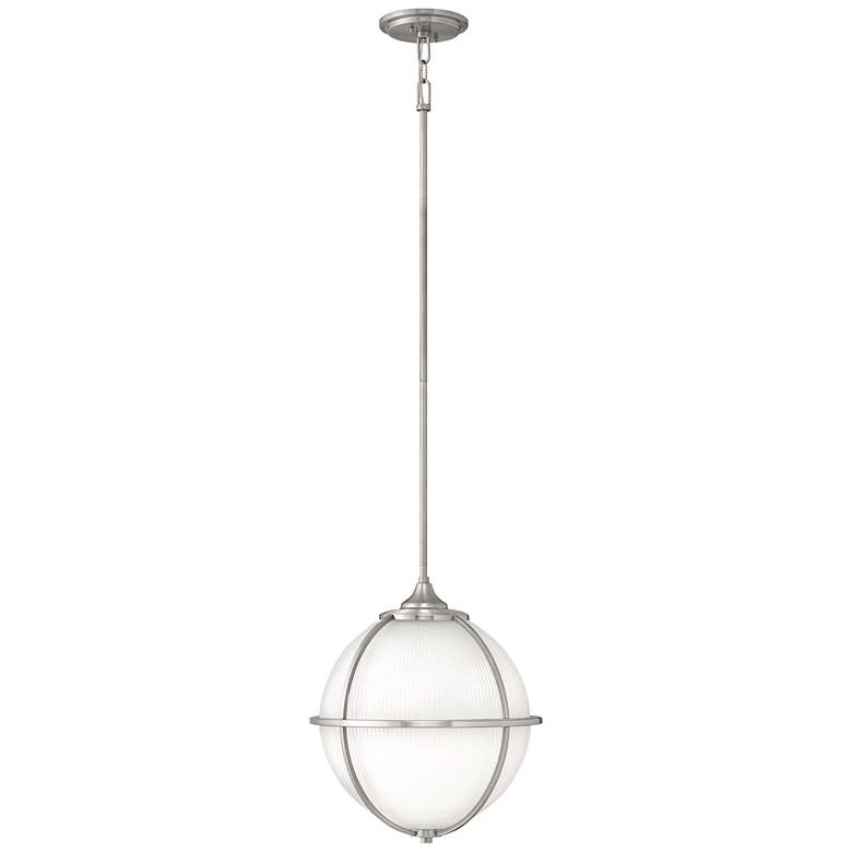 Image 2 Odeon 3Lt Brushed Nickel Pendant more views