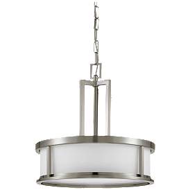 Image1 of Odeon; 4 Light; Pendant with Satin White Glass