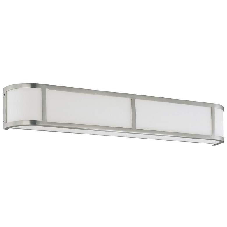 Image 1 Odeon; 4 Light; Wall Sconce with Satin White Glass