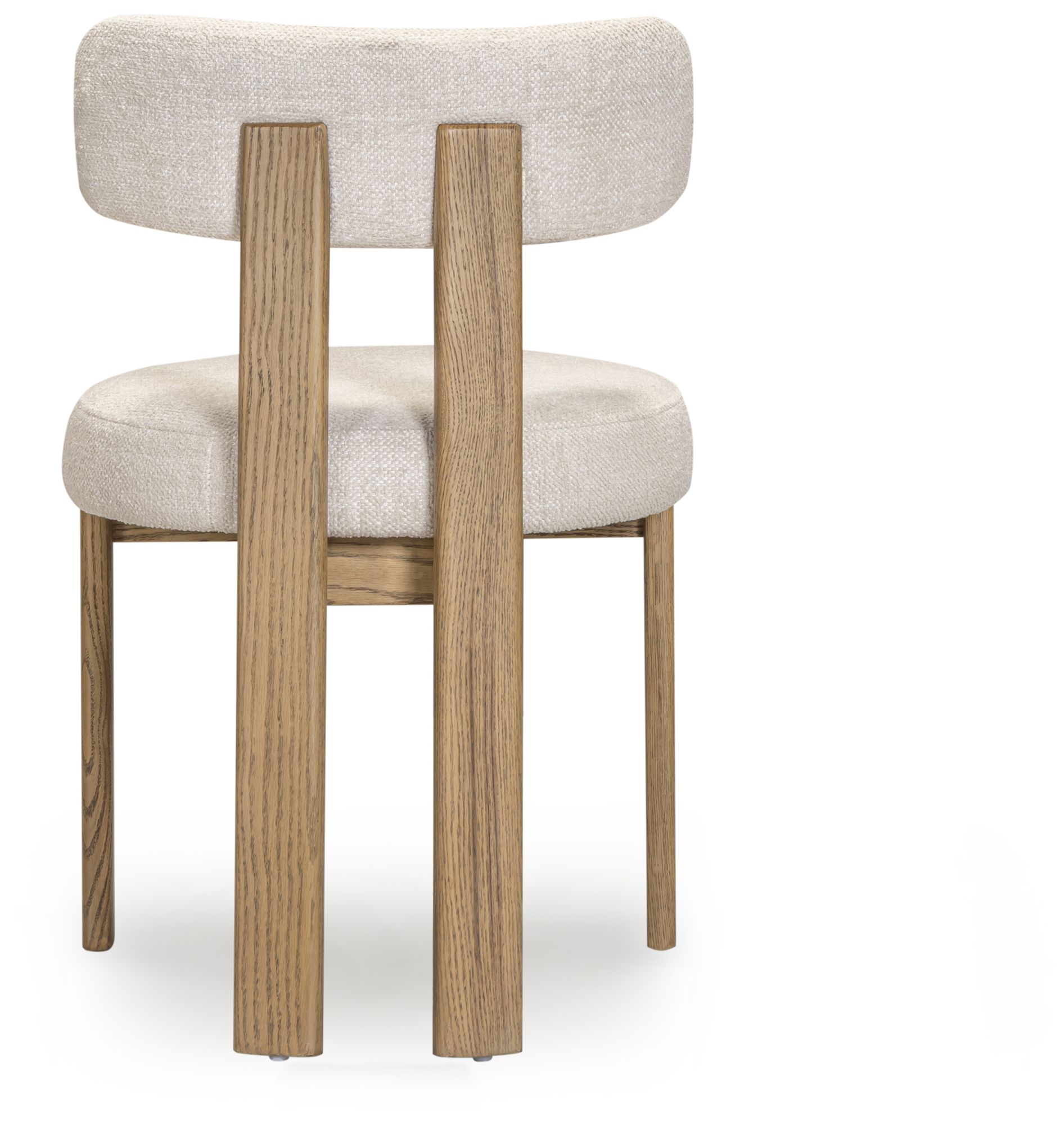 Image 4 Odessa Cream Performance Vegan Leather Dining Chair more views