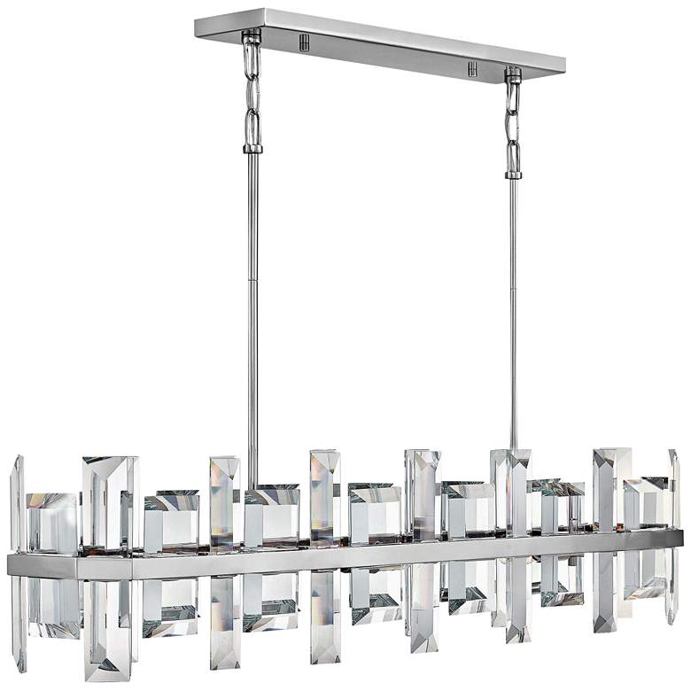 Image 2 Odette 42" Wide Polished Nickel Kitchen Island Light Pendant